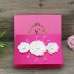 Handmade Invitation Card with Paper Box Hardcover Wedding Invitation Foil Printing 
